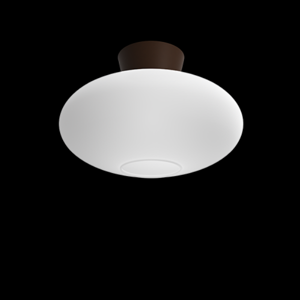 Bullo XL Deckenleuchte D380 oxid/Opalglas E27 der Firma Belid Leuchten