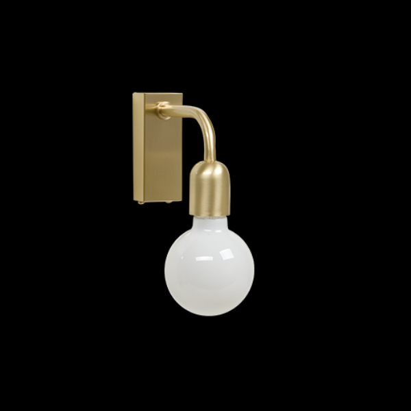 Regal Wandleuchte 1 IP44 Messing poliert E27 der Firma Belid Leuchten