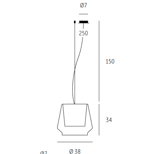 ALEVE Hängeleuchte Einzelpendel der Firma Casablanca Leuchten
