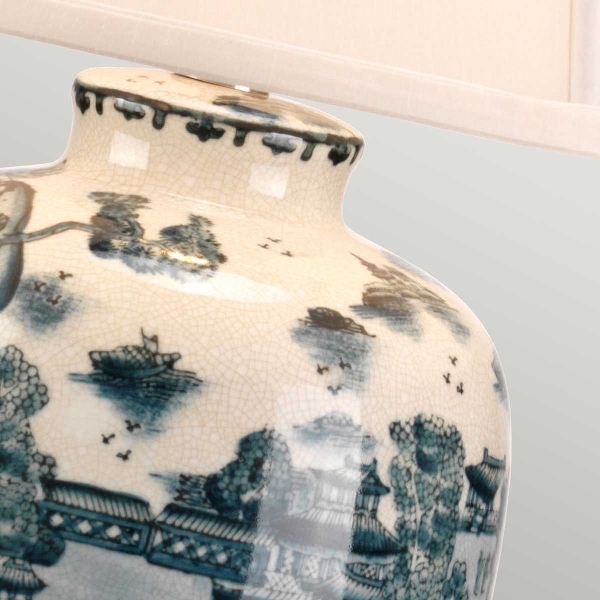 Tischleuchte Blue Traditional der Firma Elstead