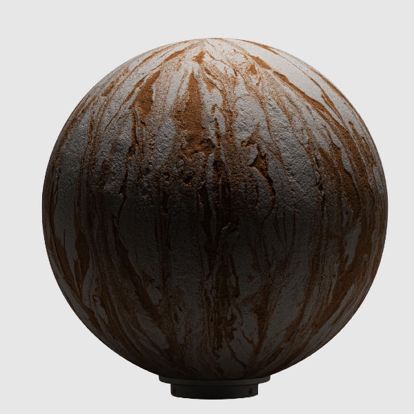 Kugelleuchte Sahara 40 cm Durchmesser Stationär der Firma EPSTEIN Design Leuchten