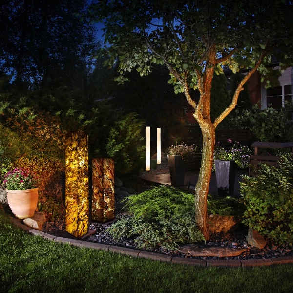 Lichtsäule Eifel im Herbst Höhe 35 cm der Firma EPSTEIN Design Leuchten