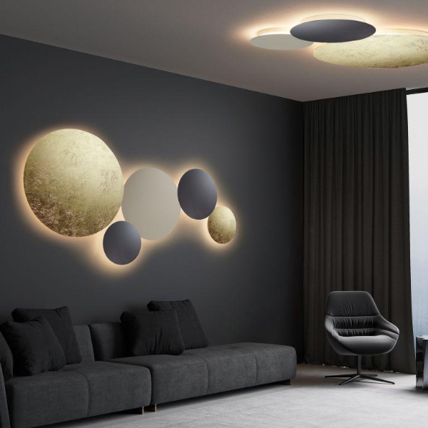 Blade Deckenleuchte-blattgold der Firma Escale Leuchten