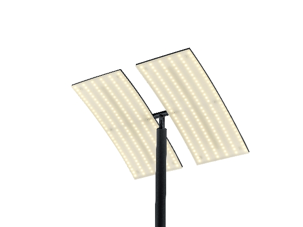 DUAL LED Stehleuchte / CCT-Dimmtechnik der Firma HELL Leuchten