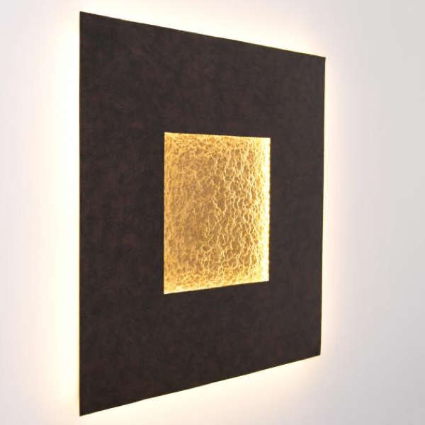 LED-Wandleuchte Eclipse quadratisch groß der Firma Holländer Leuchten