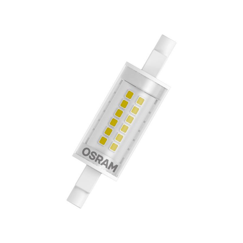 Halogenlampen R7s 74,9mm von UNI-Elektro Osram Slim Line LED R7s 78mm 6W 806lm - 827 Extra Warmweiß | Ersatz für 60W nicht dimmbar 238930