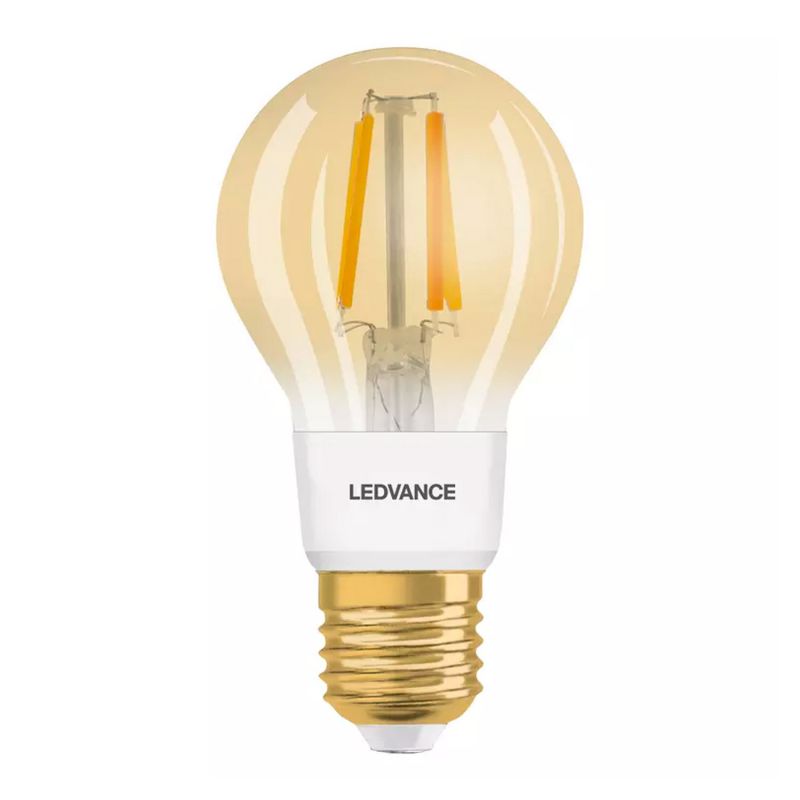 Glühlampen mit Fassung E27 von UNI-Elektro Ledvance Smart+ Zigbee E27 Birne Classic Fadenlampe Gold 6W 680lm 242890