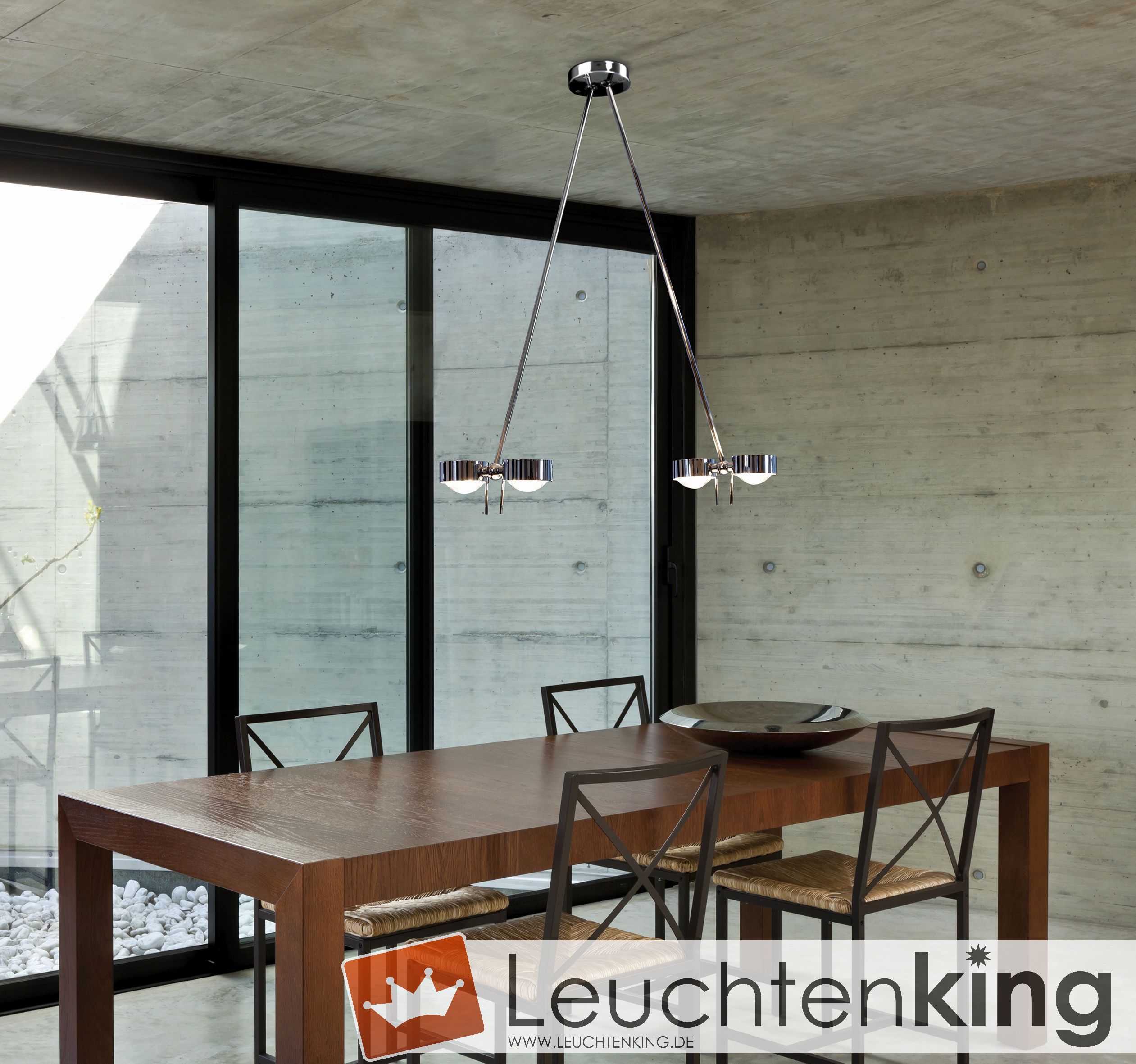 5-0811201-2-LED Puk Ceiling Sister Twin + LED/ Armlänge 125 cm der Firma Top Light Leuchten