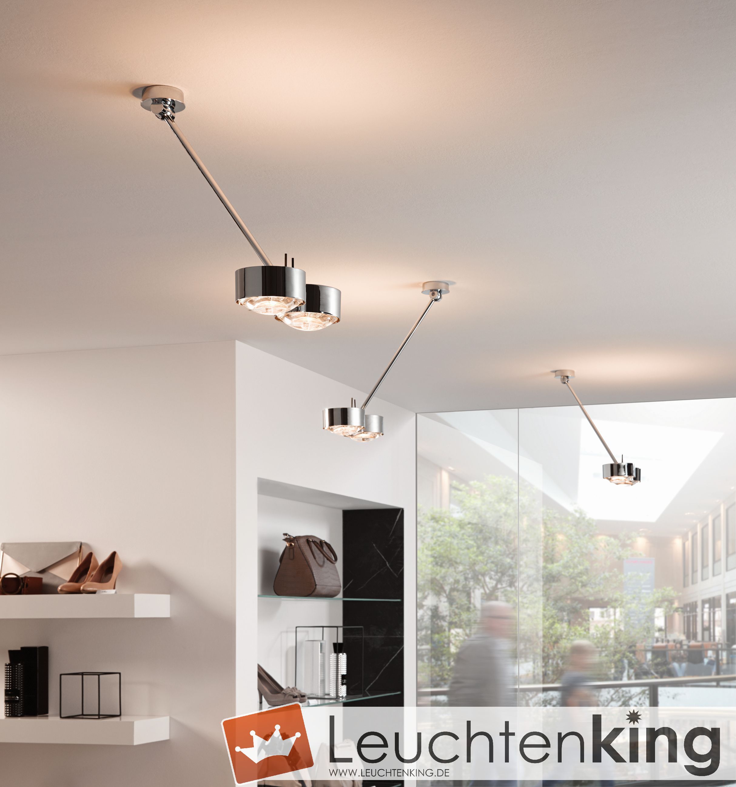 2-39401 LED- Deckenleuchte Puk Maxx WingTwin/ Armlänge 40 cm der Firma Top Light Leuchten