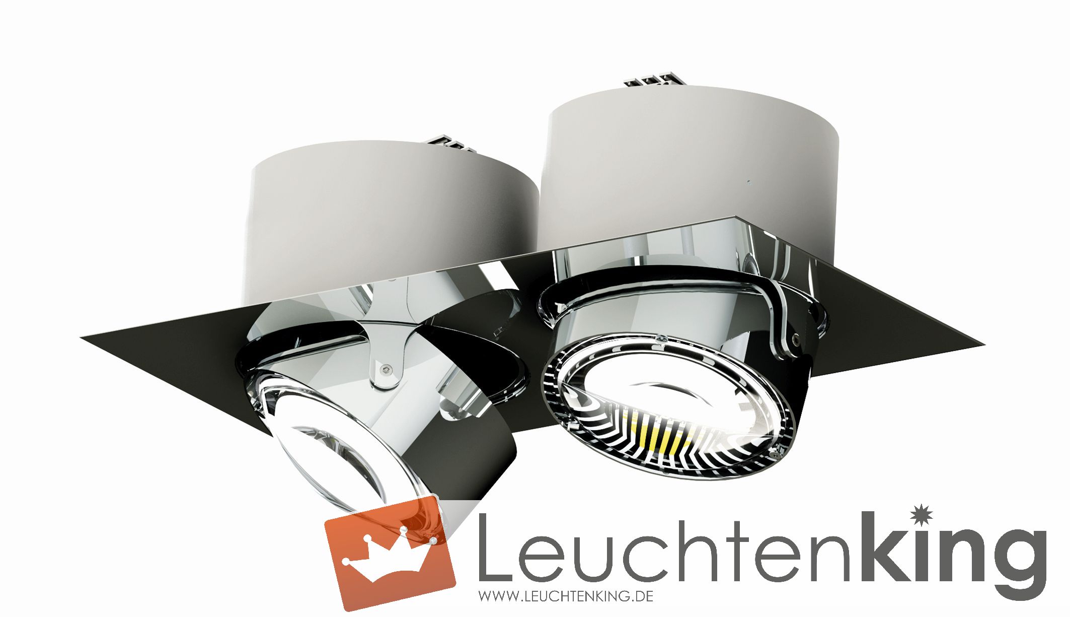 7-73301 LED- Deckeneinbauleuchte Puk Maxx Inside Cube Twin der Firma Top Light Leuchten